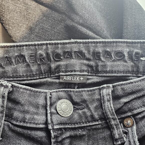 American Eagle Jeans Mens Tag 29x32 Act 29x29 Black Athletic Skinny Airflex Plus - Picture 11 of 13